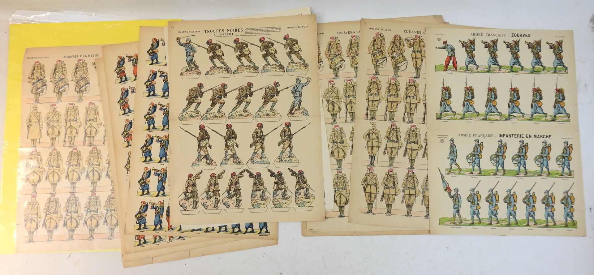 Null EPINAL PELLERIN和NANCY的图像，非洲军队，Spahis，Zouaves和Riflemen，1914-1918年期间，黑人部队在进攻中&hellip;