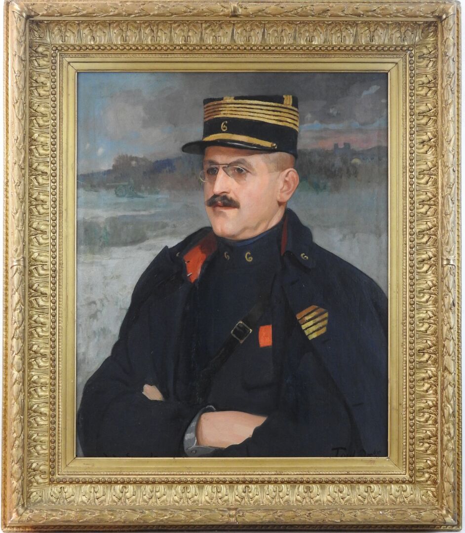 Null 
GUIRAND de SCEVOLA (1871-1950) Portrait du colonel Alfred Fetter (1860-192&hellip;