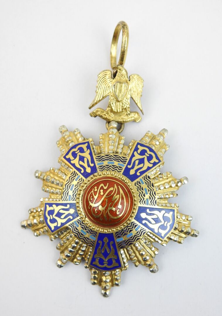 Null 埃塞俄比亚。共和国功绩勋章（1953年），银质指挥官之星，埃及金匠头衔，不含绶带，总重量：65克。BE