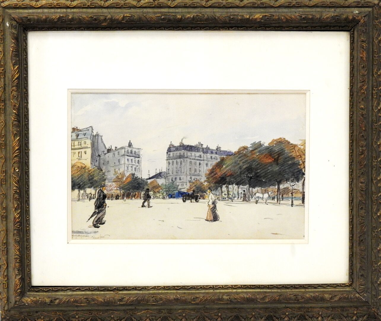Null 
Raymond RENEFER (1879-1957)

Paysage urbain

Aquarelle et fusain.

Signé e&hellip;