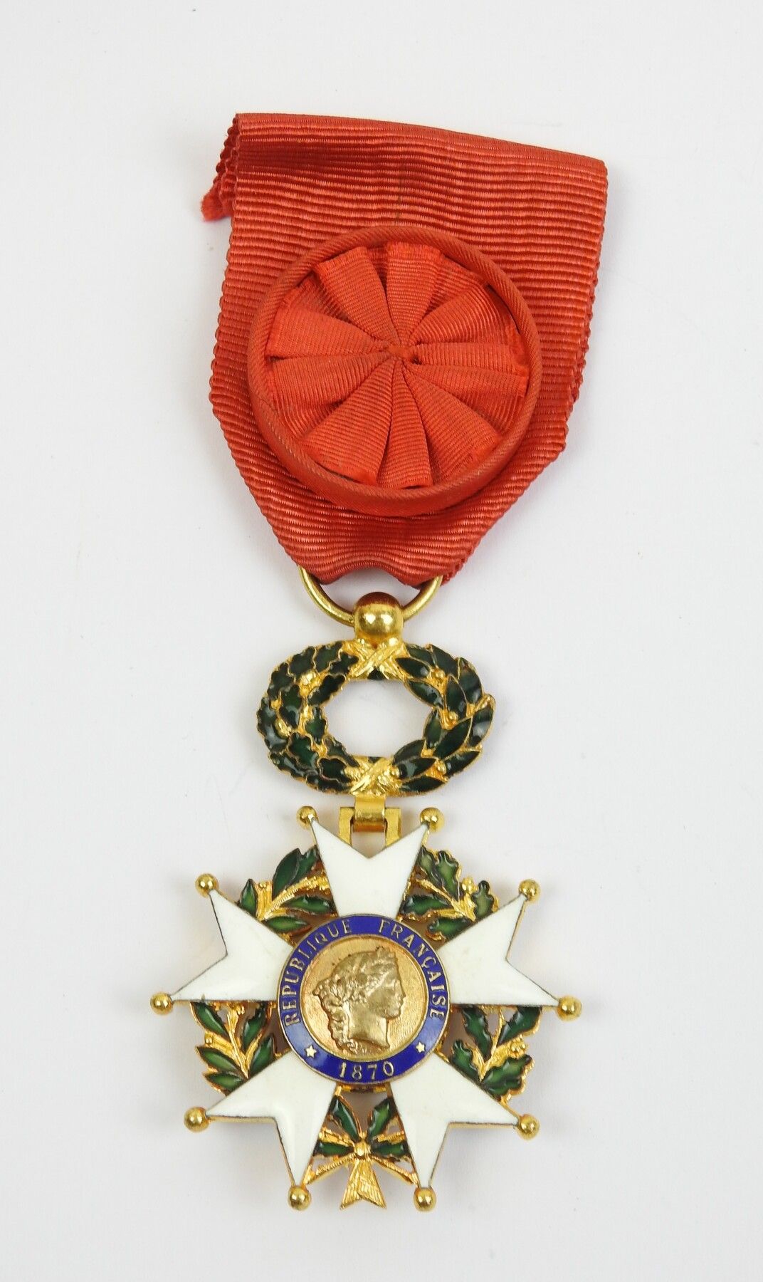 Null FRANCE. Ordre de la Légion d'honneur, étoile d'officier en vermeil et émaux&hellip;