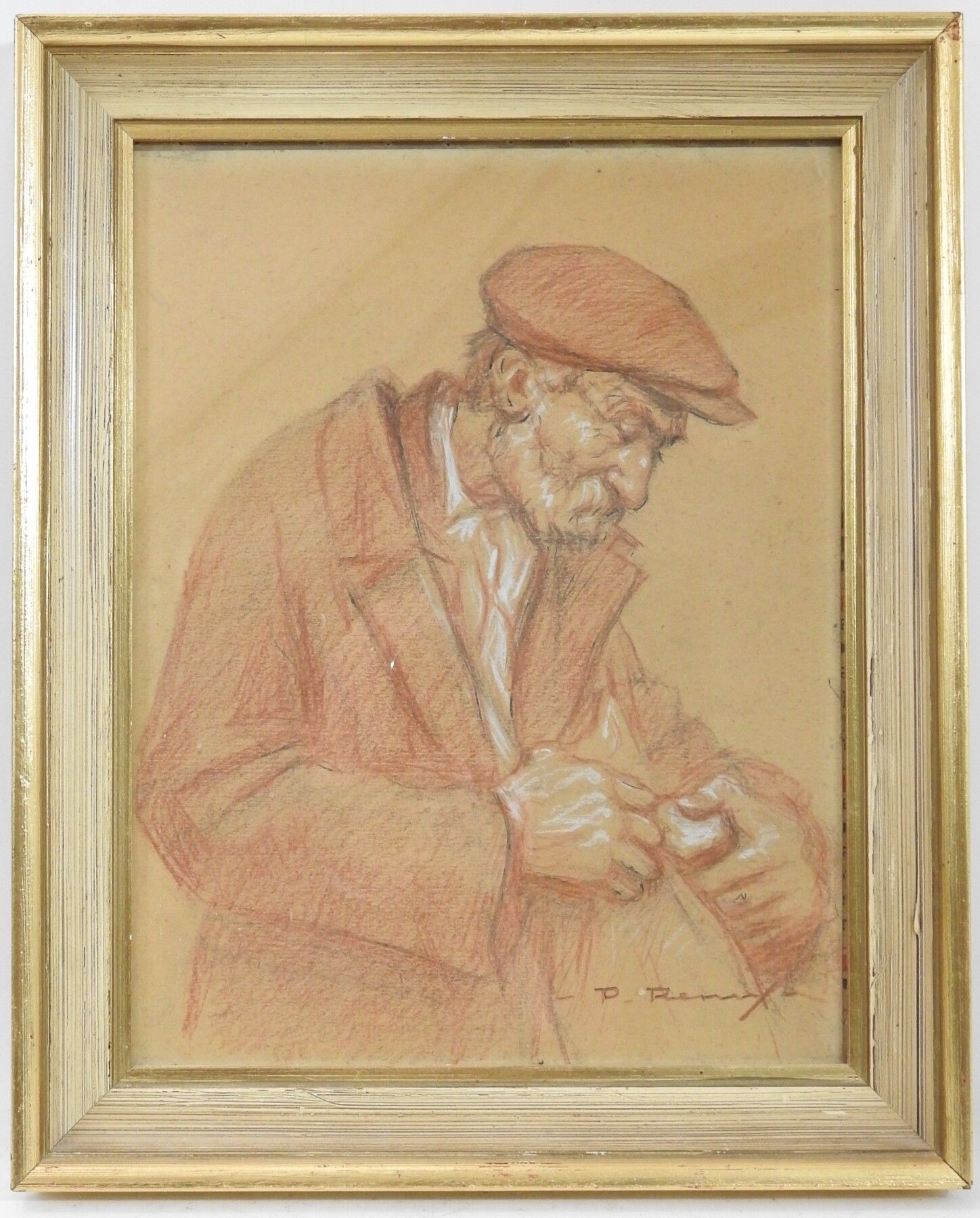 Null Paul REMY (1897-1981). Vieil homme. Sanguine. Signé en bas à droite. 34 x 2&hellip;