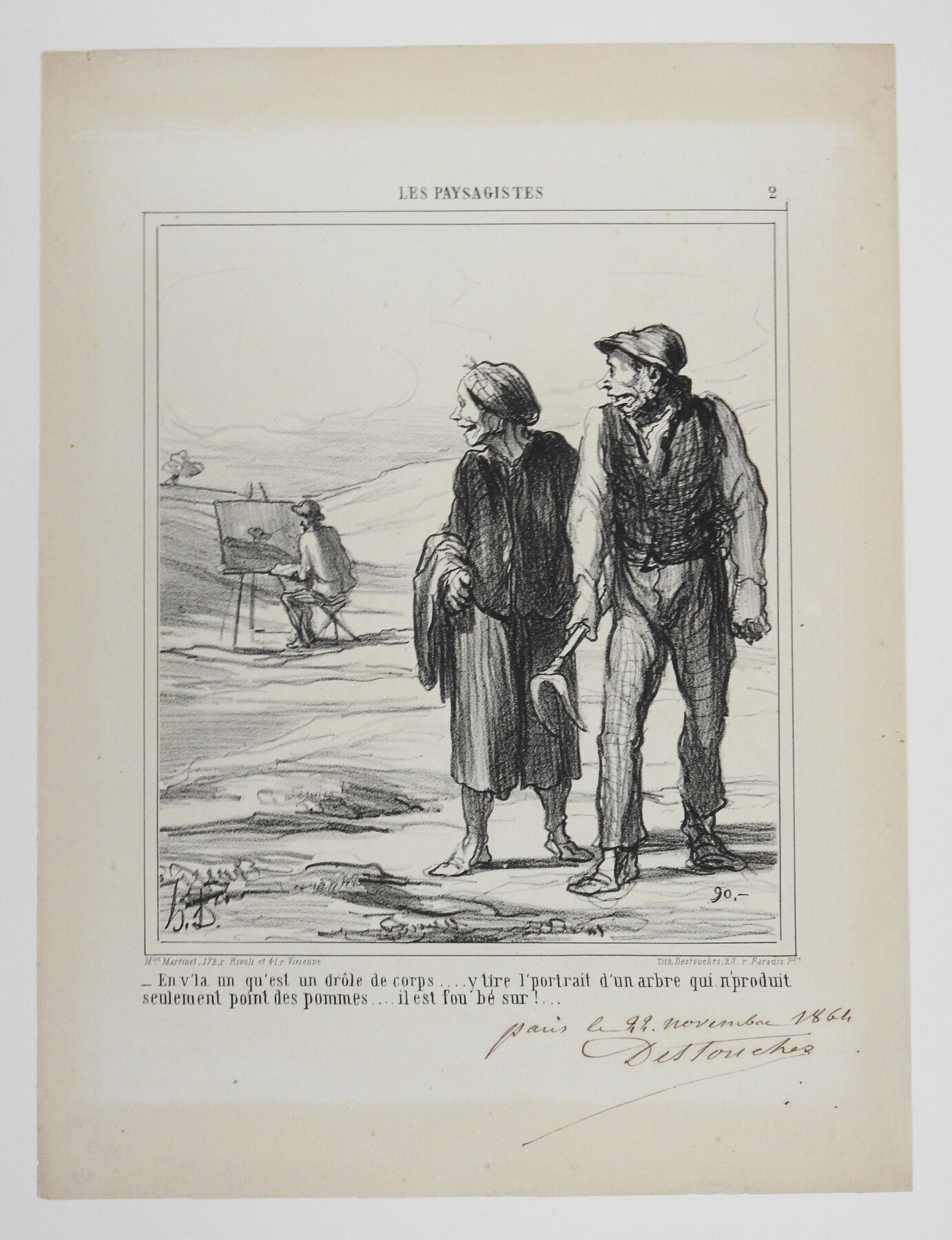 Null 
Honoré DAUMIER (1808-1879) : En v'la un qu'est un drôle de corps Lithograp&hellip;