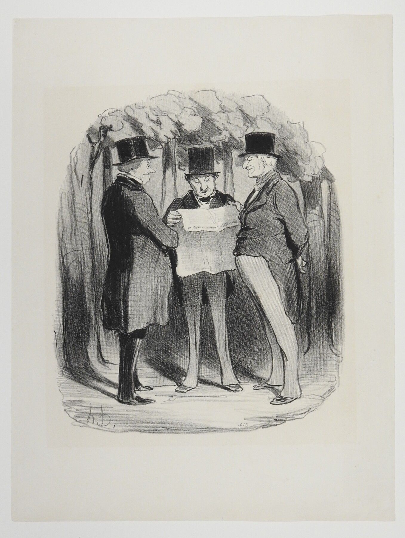 Null Honoré DAUMIER（1808-1879）：政府被告知没有工作。石版画。1848.2本中的第1本。35.5 x 27 cm。前任René Ga&hellip;
