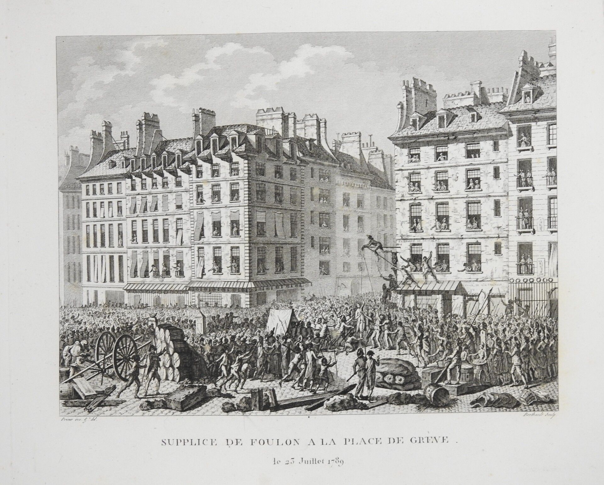 Null PRIEUR nach : Supplice de Foulon à la place de Grève le 23 juillet 1789. Ra&hellip;