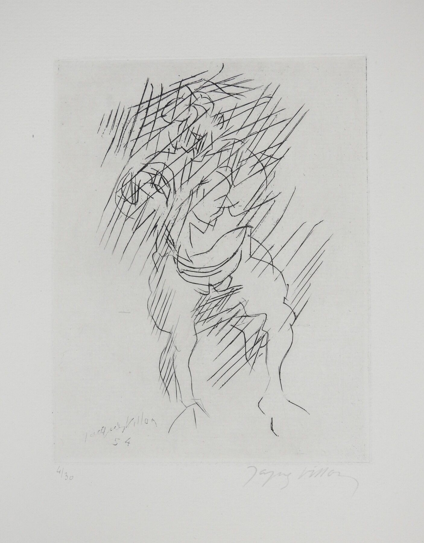Null Jacques VILLON (1875-1963): Standing baby. Etching. Signed lower right. Num&hellip;