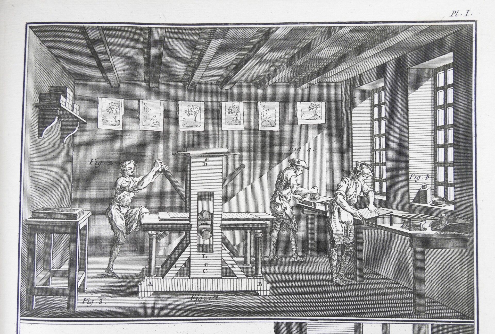 Null DIDEROT & D'ALEMBERT : Intaglio printing. Collection of 2 plates by GOUSSIE&hellip;