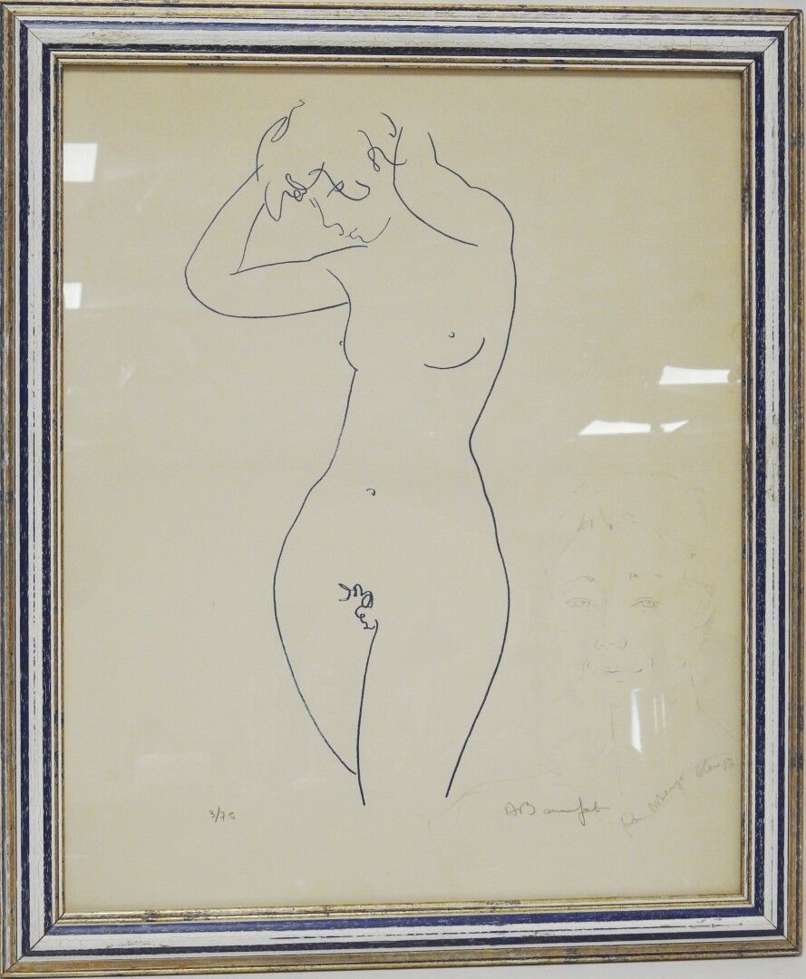 Null Alain BONNEFOIT (born in 1937)

Blue Nude

Lithograph in color with a graph&hellip;