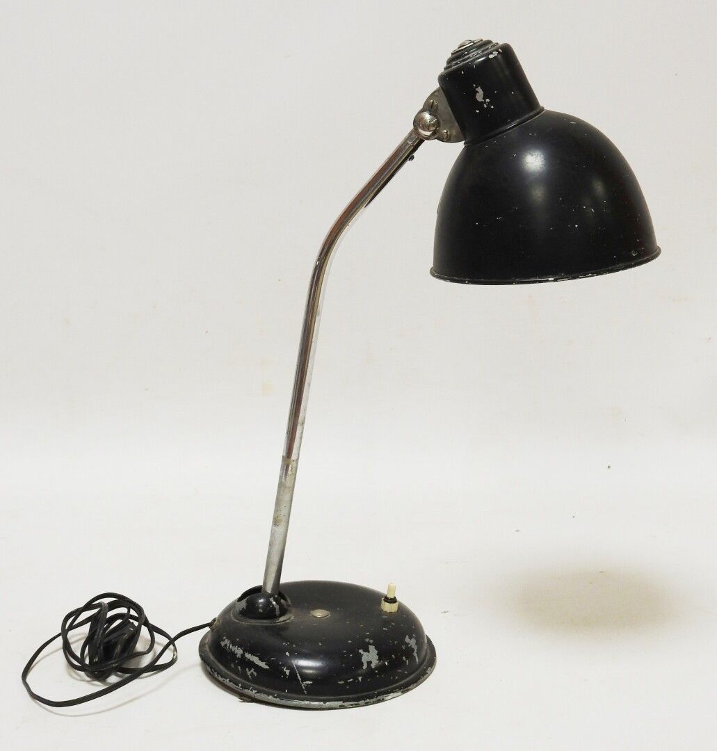 LAVORO DEGLI ANNI '50 Lampada da officina su tubo fless…