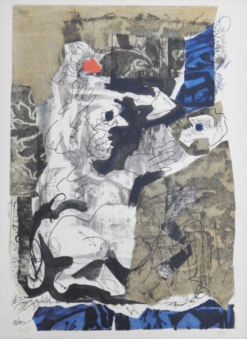 Null Antoni CLAVE (1913 - 2005)之后

构成

彩色石版画，编号为61/85，并在空白处以石墨签名

38 x 28 cm。以片状&hellip;