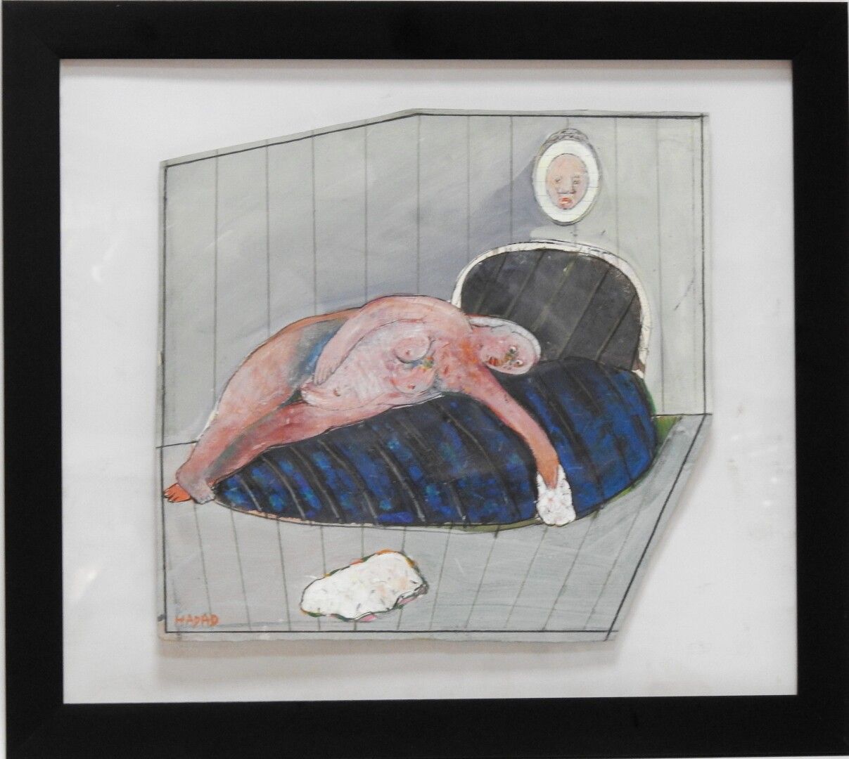 Null Abraham HADAD (born in 1937)

Personage on the bed.

Gouache on paper signe&hellip;