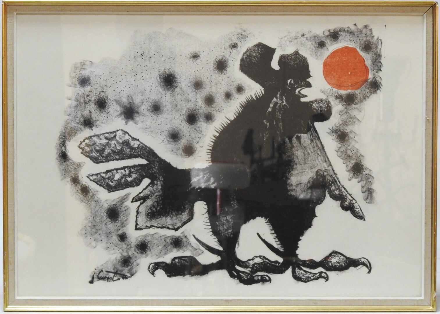 Null Jean LURCAT (1892 - 1966) after

Rooster in the red sun

Lithograph in colo&hellip;