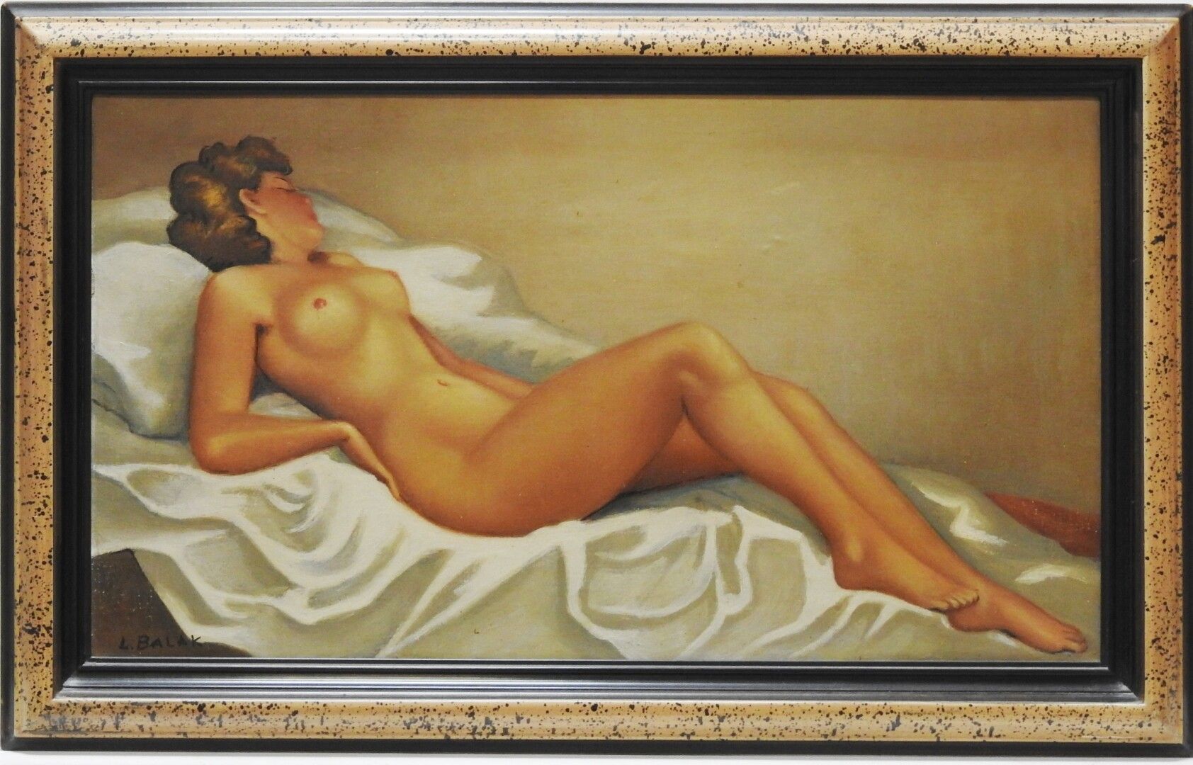 Null L. BALAK - 20th century

Reclining Nude Woman

Oil on canvas signed lower l&hellip;