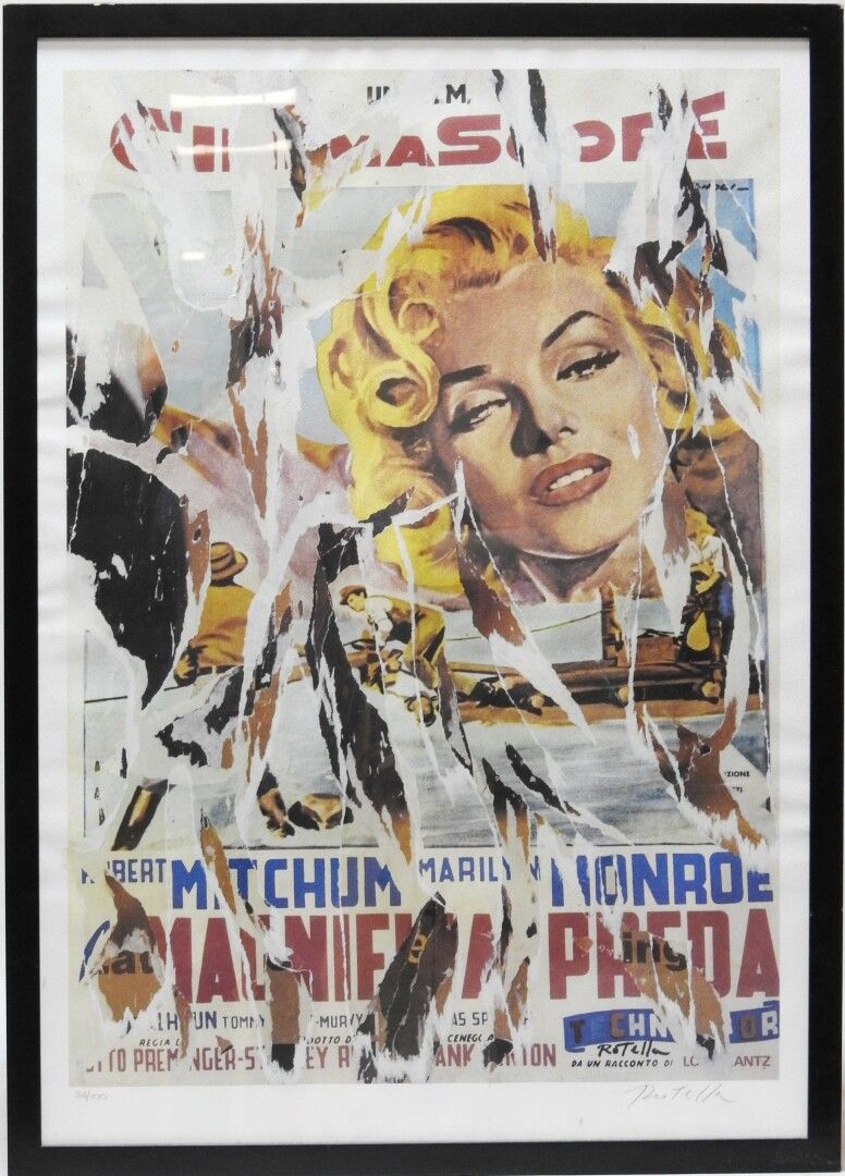 Null Mimmo ROTELLA (1918-2006) d'après

Marilyn

Lithographie justifiée 34/100 e&hellip;
