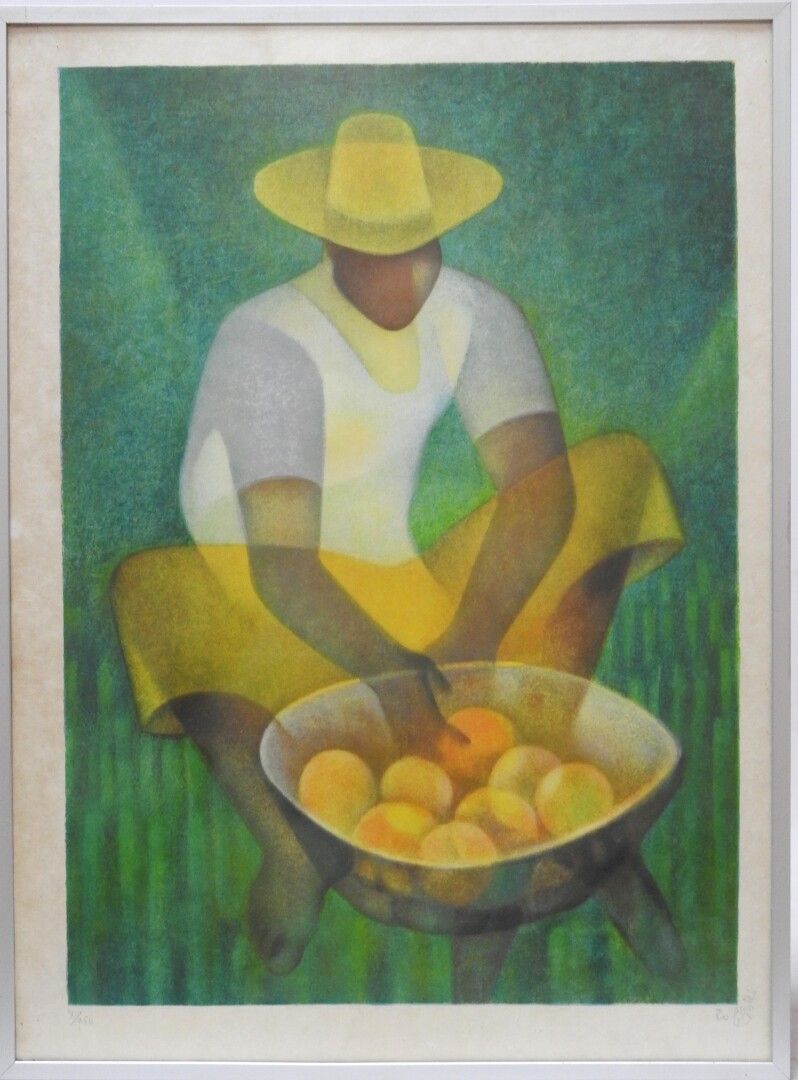 Null Louis TOFFOLI (1907 - 1999) after

The fruit seller

Lithographs in color o&hellip;