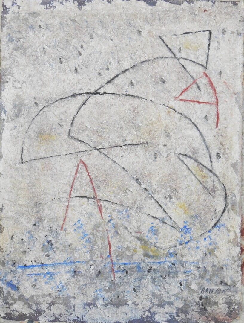Null 皮埃尔-玛丽-布里松（生于1955年

第366号作品 - 阴影

混合媒体，右下角有签名和日期1982，背面有会签和编号

74 x 56 cm 正&hellip;