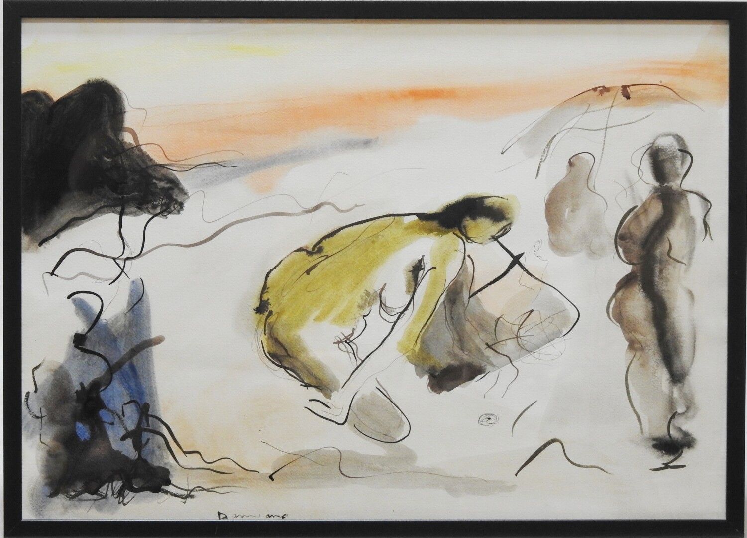 Null Bernard DAMIANO (1926 - 2000)

Beach scene

Ink wash and watercolor signed &hellip;