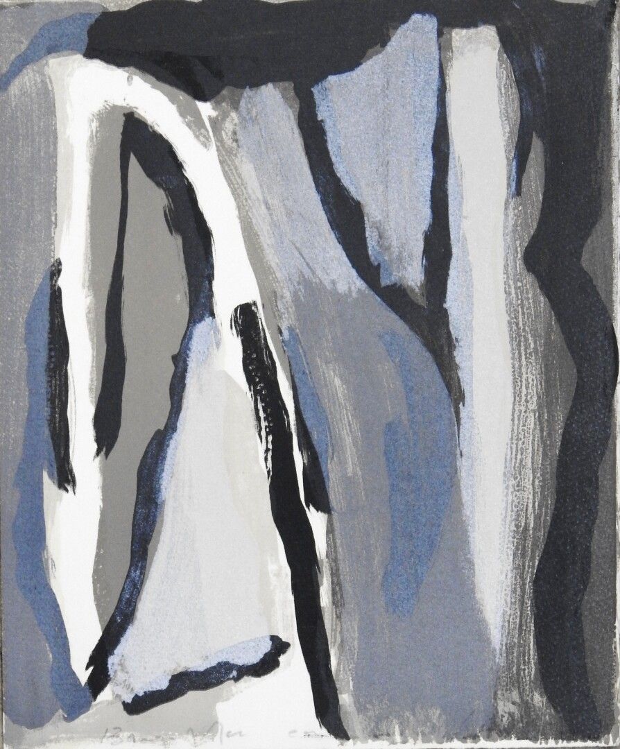 Null Bram VAN VELDE (1895 - 1981)之后

灰色的成分

彩色石版画，在版上用石墨签名

32 x 26 cm。以片状形式