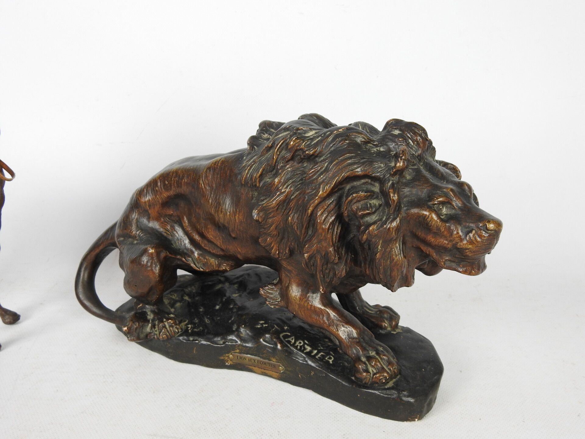 Null 
After Thomas François CARTIER (1879-1943): Lion listening. Subject in pati&hellip;