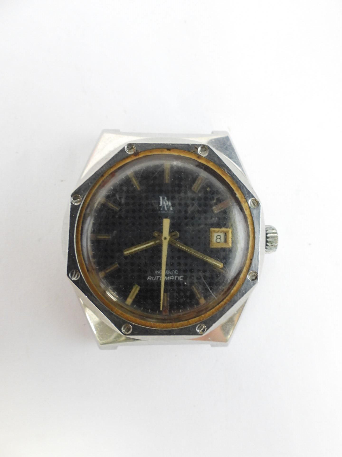 Null APPA(?): Men's watch case, striped glass. In the state