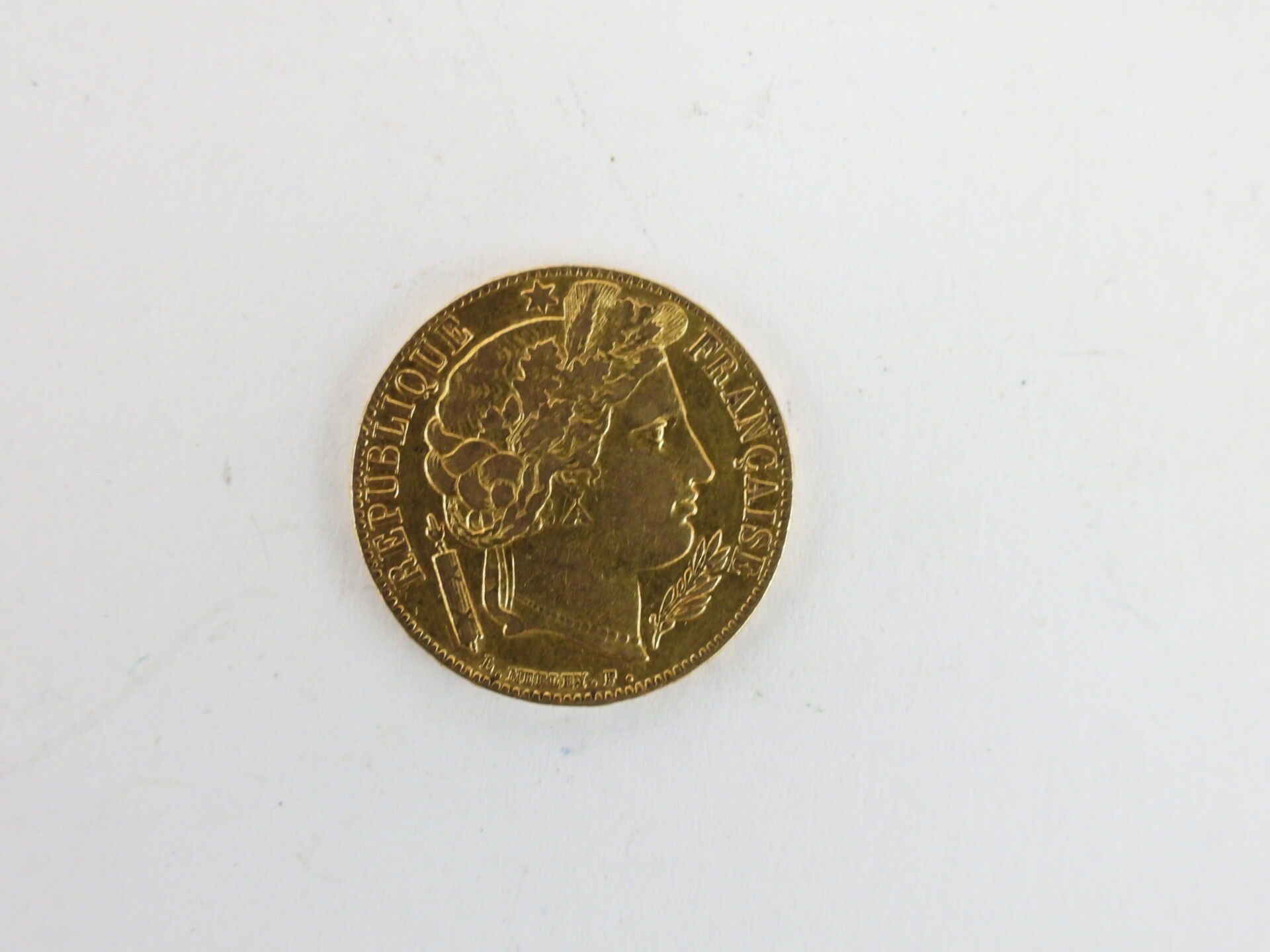Null 1 Moneda de 20 francos de oro, tipo Ceres. Con fecha de 1851. Taller : Parí&hellip;