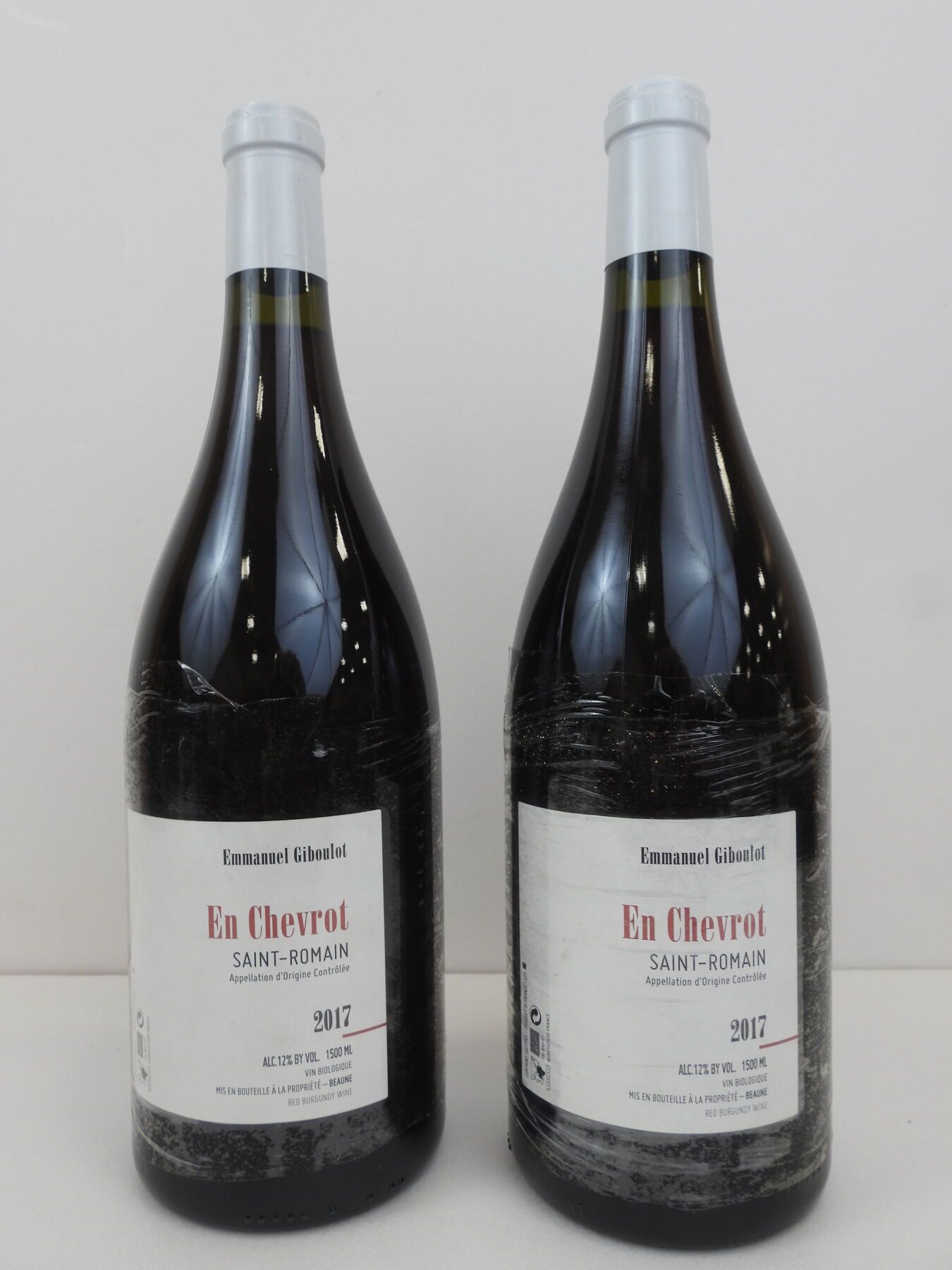Null 2瓶Saint Romain rouge " en Chevrot " Domaine Emmanuel Giboulot.