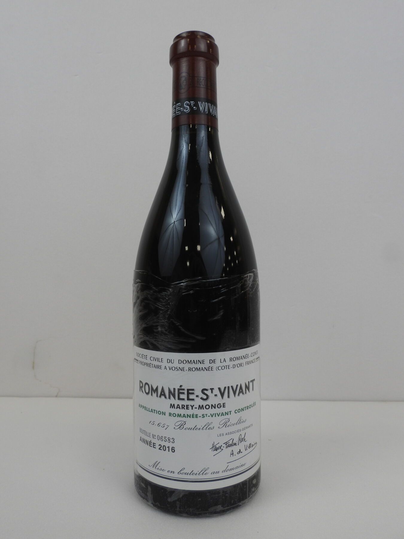Null 1 botella Romanée Saint Vivant Domaine Romanée-Conti. 2016