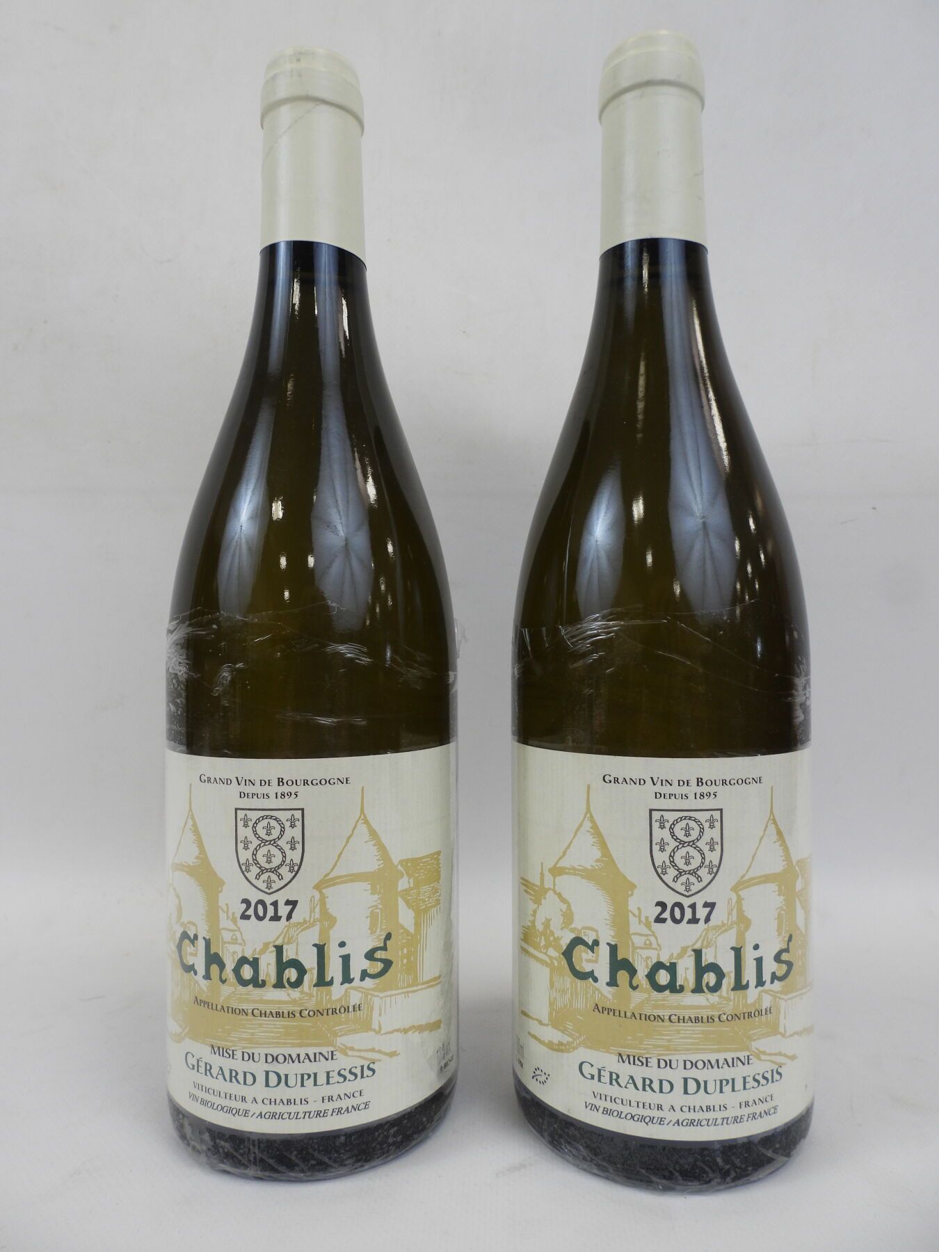 Null 2 bottiglie di Chablis Village Duplessis. 2017
