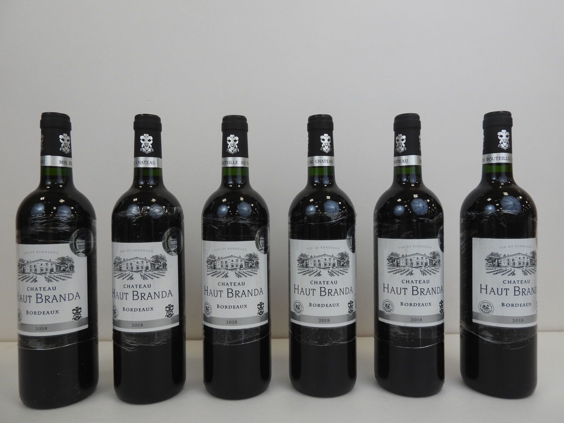 Null 6 botellas Château Haut Branda. 100% Merlot. 2018