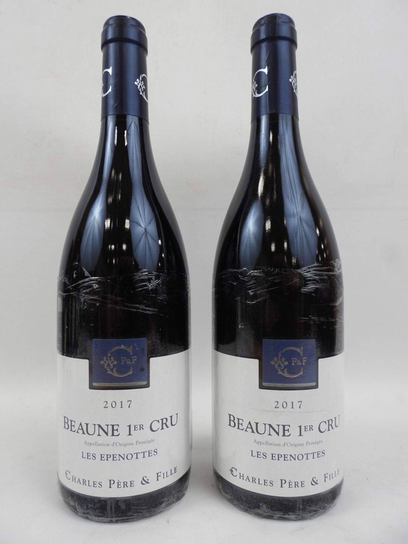 Null 2 bouteilles Beaune Rouge Epenottes Charles Père et Fille. 2017