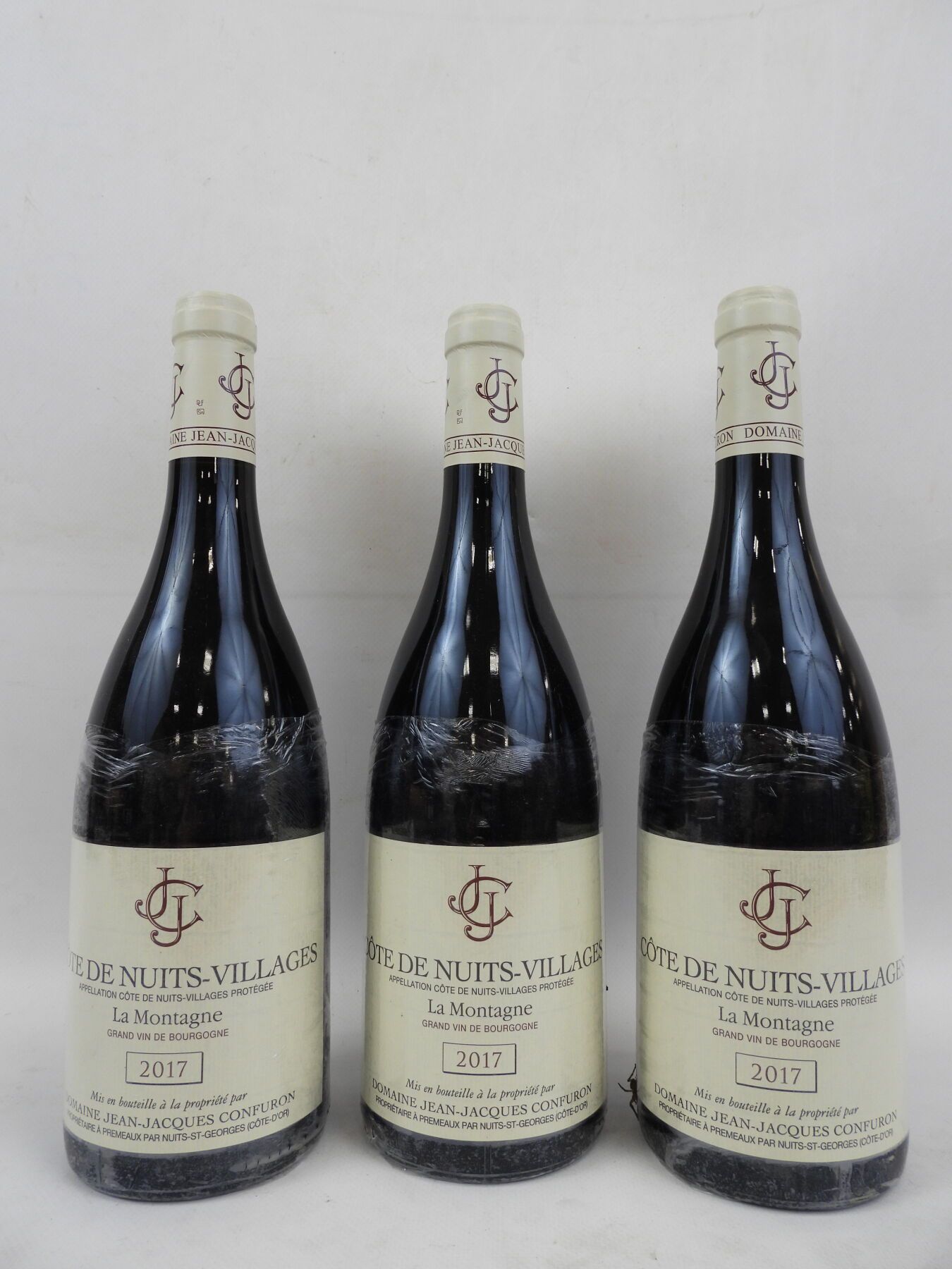 Null 3 bottles of Cotes Hauts Rouge la Montagne Jean-Jacques Confuron. 2017