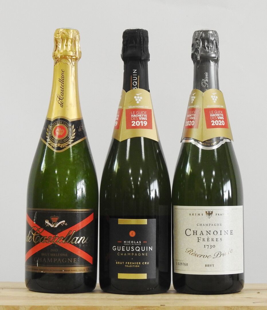 Null 3瓶

卡斯特兰香槟 - 2013 - brut

尼古拉斯-古斯金香槟 - brut premier cru

Chanoine Frères香槟酒&hellip;