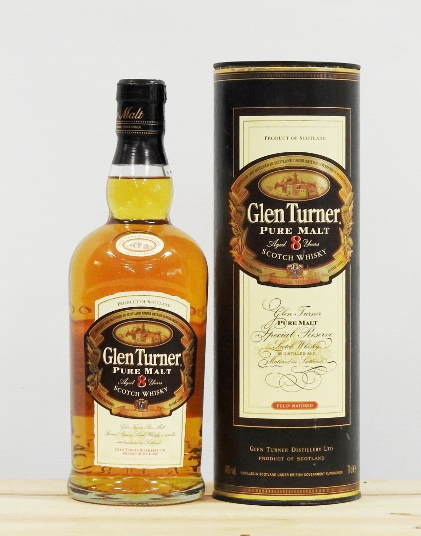 Null 1 bouteille 

Scotch Whisky. Glen Turner. Pur Malt. Aged 8 years. 40°. 70 c&hellip;