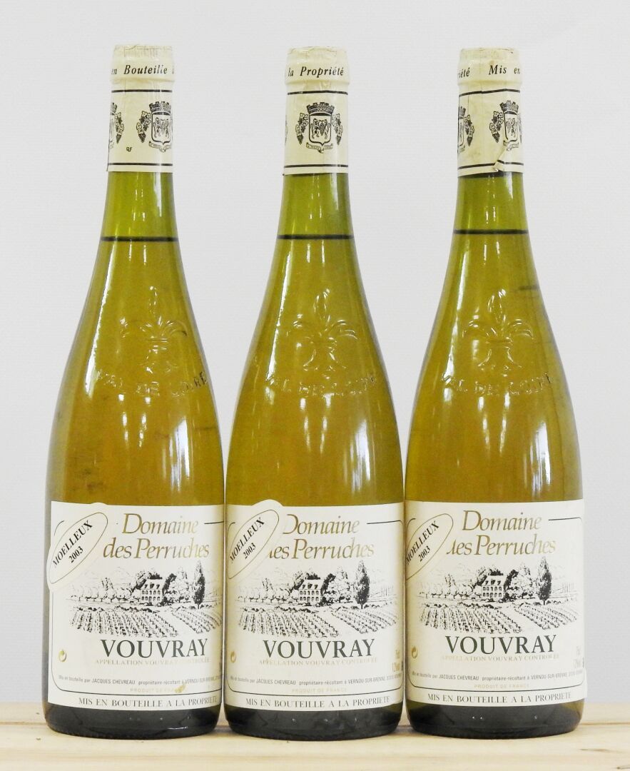 Null 3 bottles

Domaine des Perruches - Sweet Vouvray - 2003

Worn on the labels
