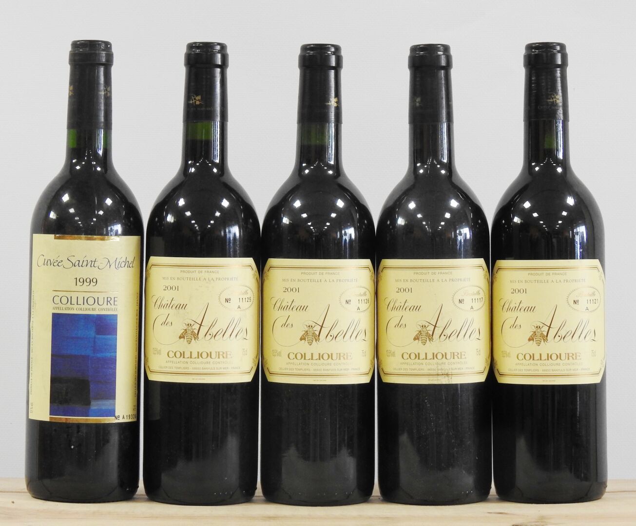 Null 5 botellas

4 Château des Abelles - Collioure - 2001

Cuvée Saint Michel - &hellip;