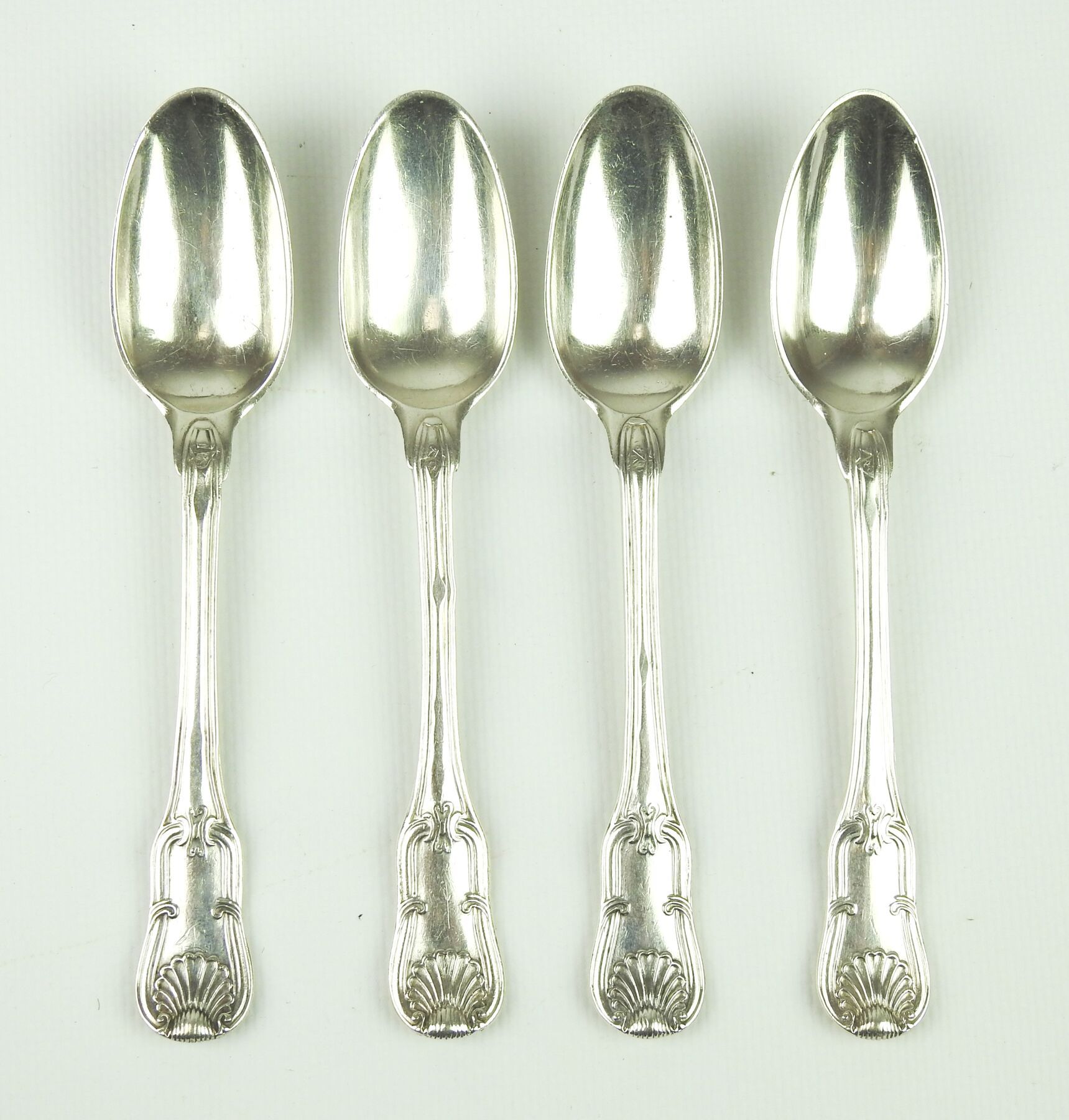 Null Suite of four silver coffee spoons, Paris 1766 M.O.: Lautran. Model net vio&hellip;