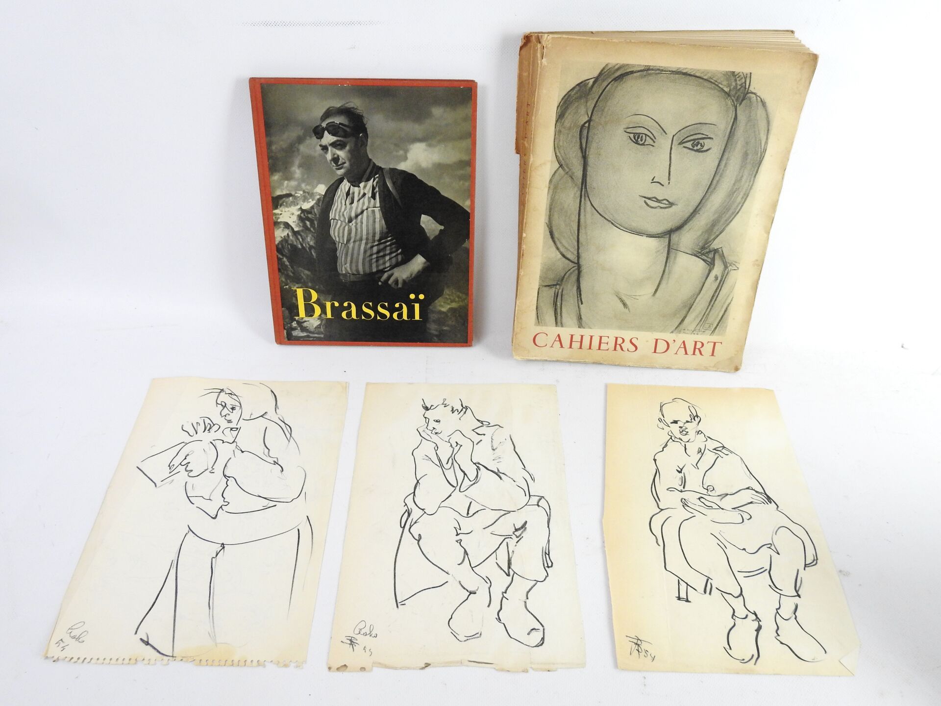 Null BRASSAI（Gyula Halasz，被称为）（1899-1984）。布拉赛。新版，巴黎，1952年。四开本（27.5 x 21.5厘米）。第一版&hellip;