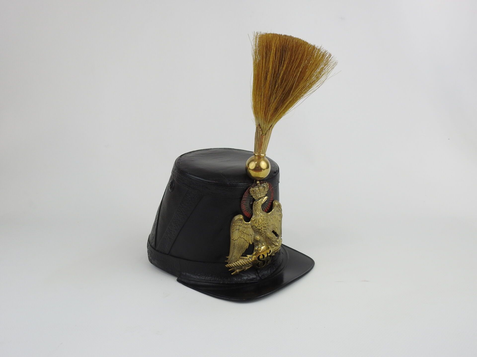 Null FRANCE. Shako model 1860 "boite à cirage" of officer of the 85th of the lin&hellip;