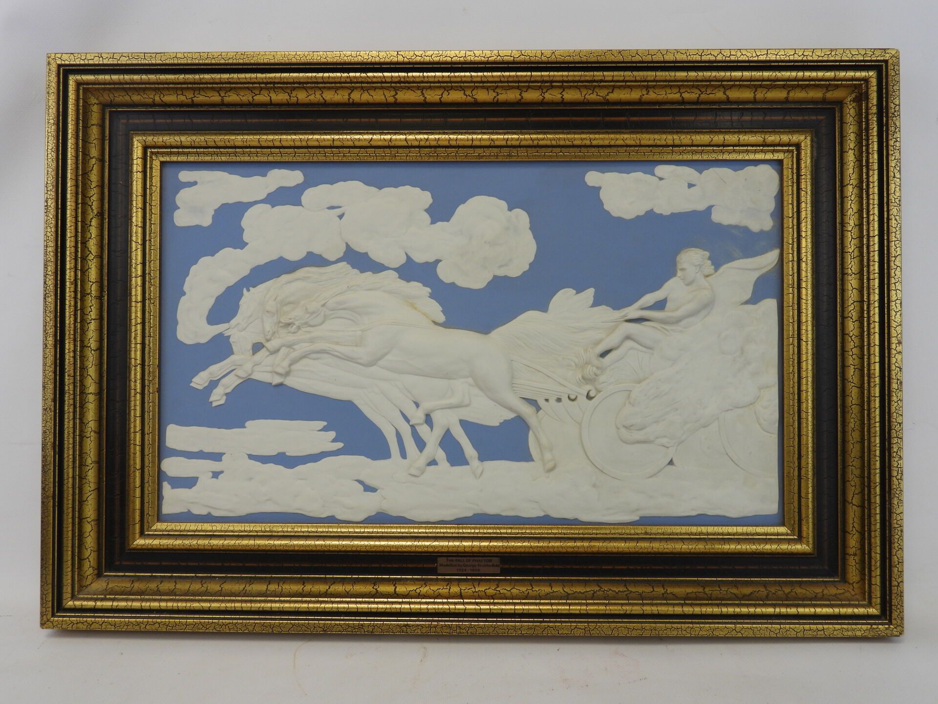 Null After George STUBBS: The fall of Phaeton. Wedgwood cookie plate. 29 x 49 (a&hellip;