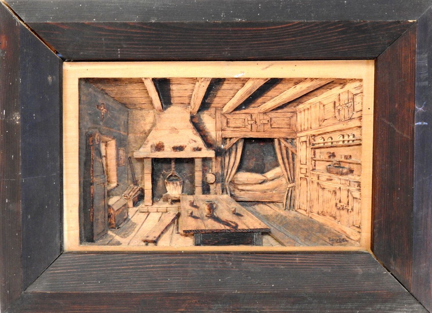 Null RAUGEL- Siglo XX

Auvernia - Interior campesino

Composición en madera con &hellip;