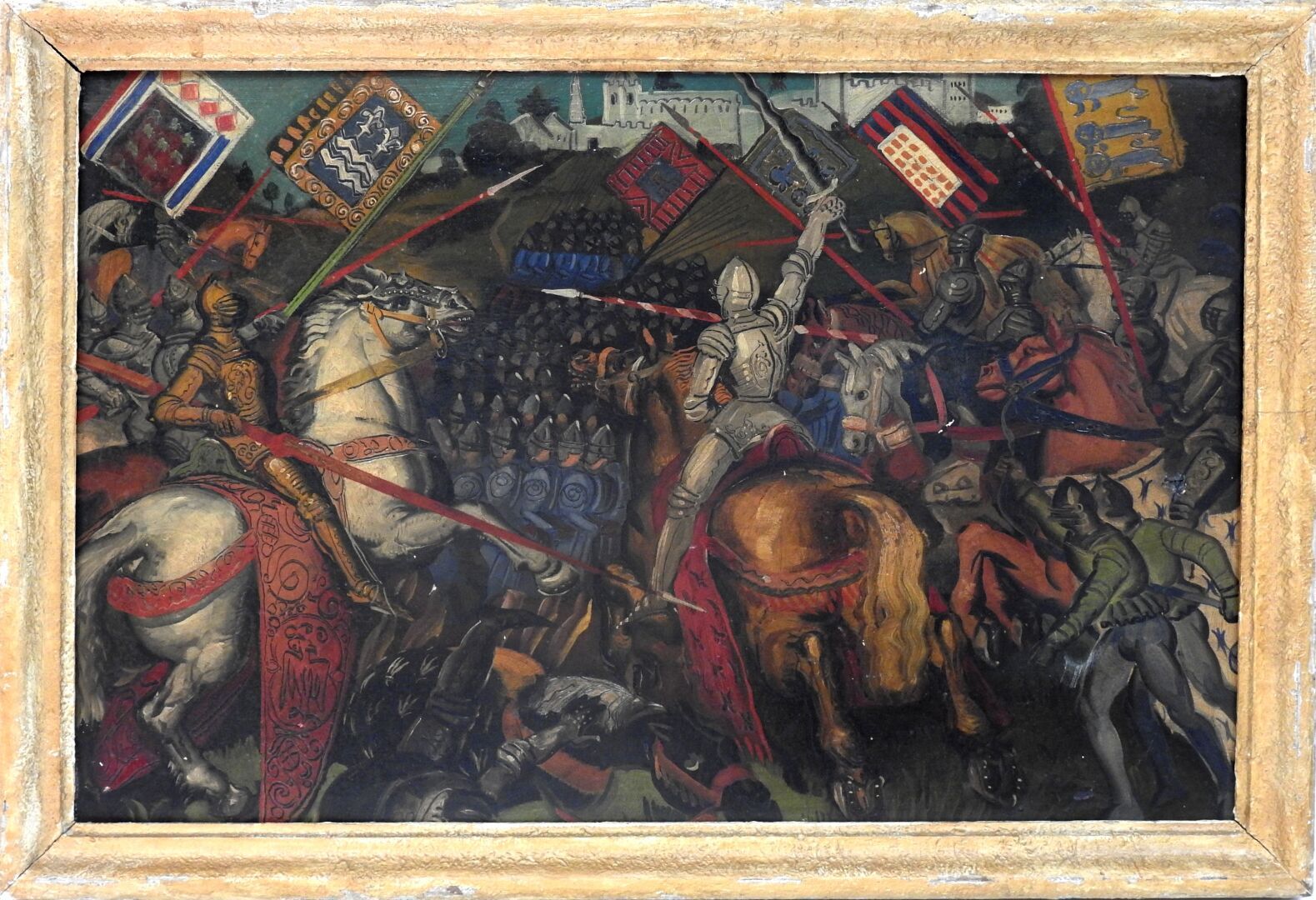 Null FRENCH SCHOOL - XXth century

The Hundred Years War.

Oil on canvas.

61 x &hellip;