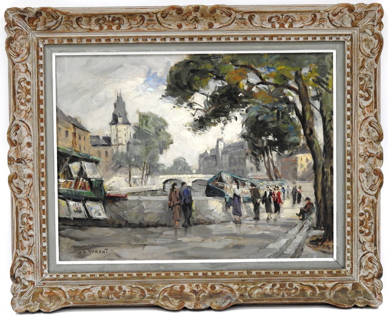 Null 
Joseph LAURENT - 20世纪




巴黎的风景。




布面油画。左下方有签名。




47 x 61,5厘米。




磨损和&hellip;