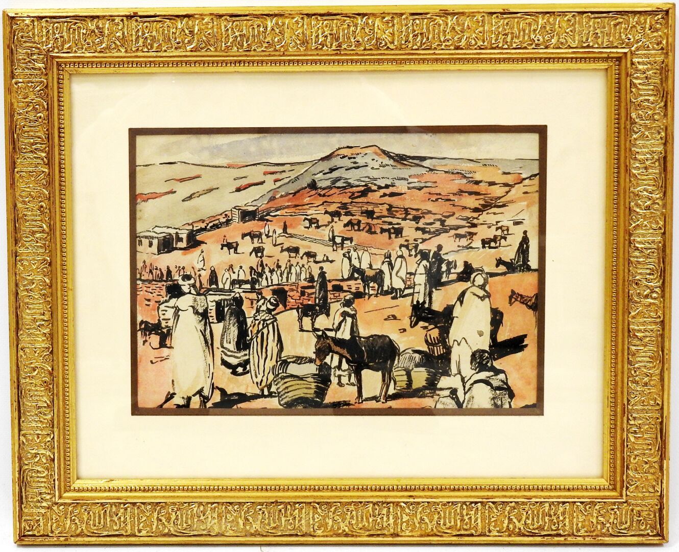 Null Emmy LEUZE-HIRSCHFELD (1884-1973) in the style of 

Berbers at the market.
&hellip;