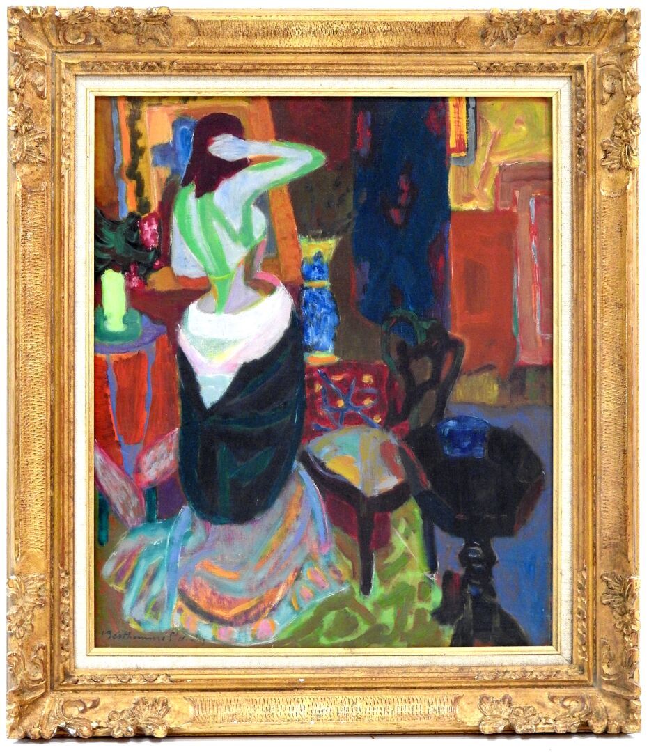 Null 路易斯-贝尔托姆-桑特-安德烈(1905-1977)

在室内从后面看到的女人。

布面油画。左下方有签名。

55,5 x 46 厘米。

磨损和撕&hellip;