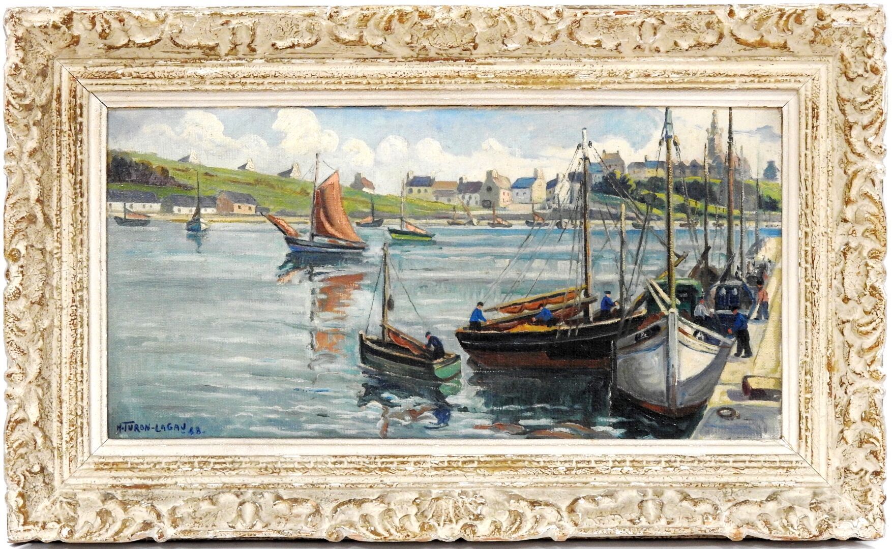 Null Henri TURON-LAGAU (1905-1997)

Szene aus dem Hafen.

Öl auf Leinwand. Signi&hellip;