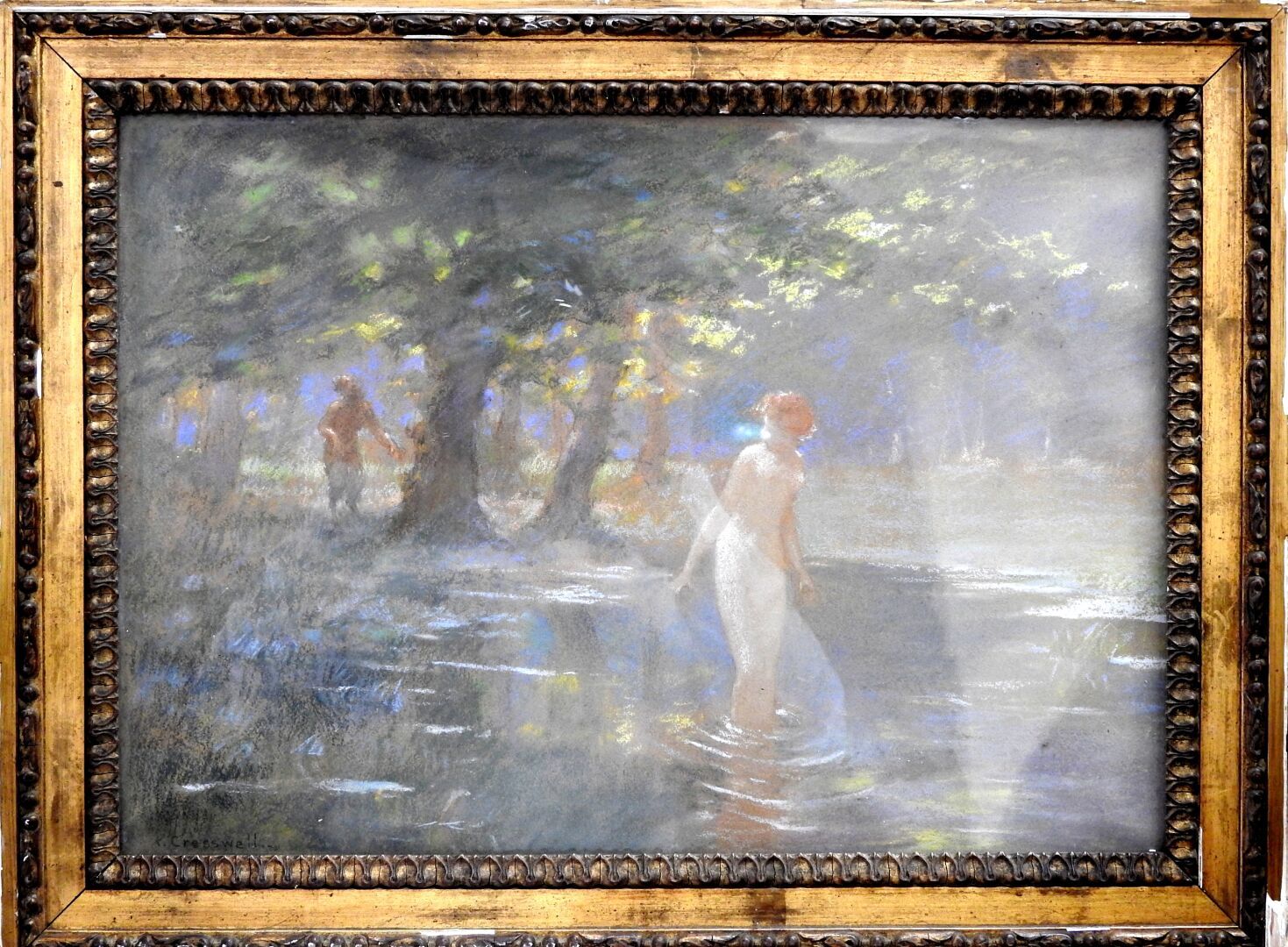 Null 阿尔伯特-克莱斯韦尔 (1879 - 1936)

沐浴者和萨提尔。

粉笔画。左下方有签名。

31 x 44 cm at sight.

磨损和撕&hellip;