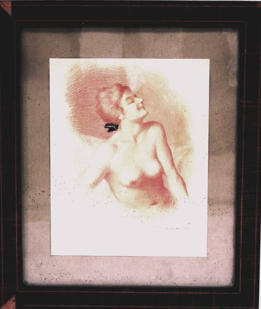 Null 费利克斯-布拉克蒙(Félix BRACQUEMOND) (1833-1914)

一个女人的画像。

色调，木炭和石墨的亮点。右下方有签名。

33&hellip;