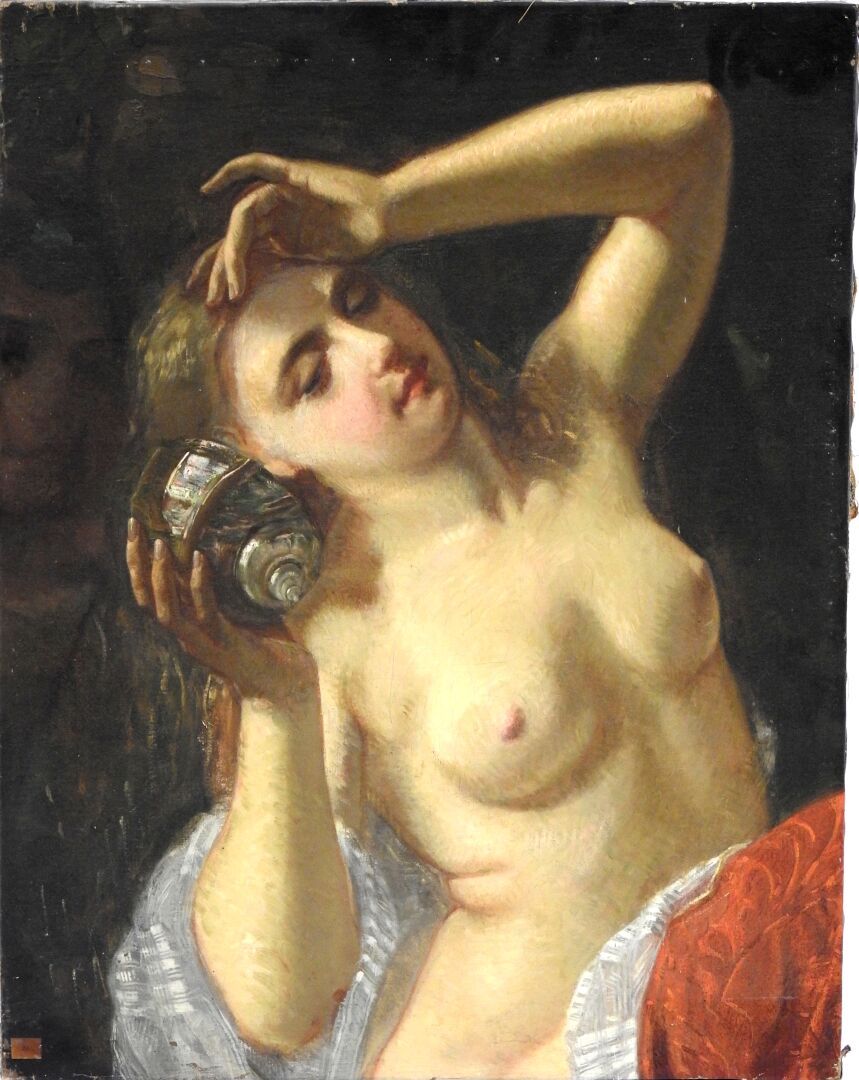 Null 
French school of the 19th century




Nymph holding a shell.




Oil on ca&hellip;