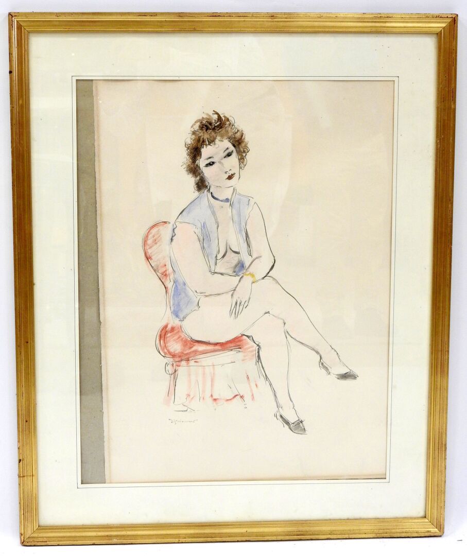 Null André DIGNIMONT (1891-1965)

Mariette

Watercolor on paper. Signature of th&hellip;
