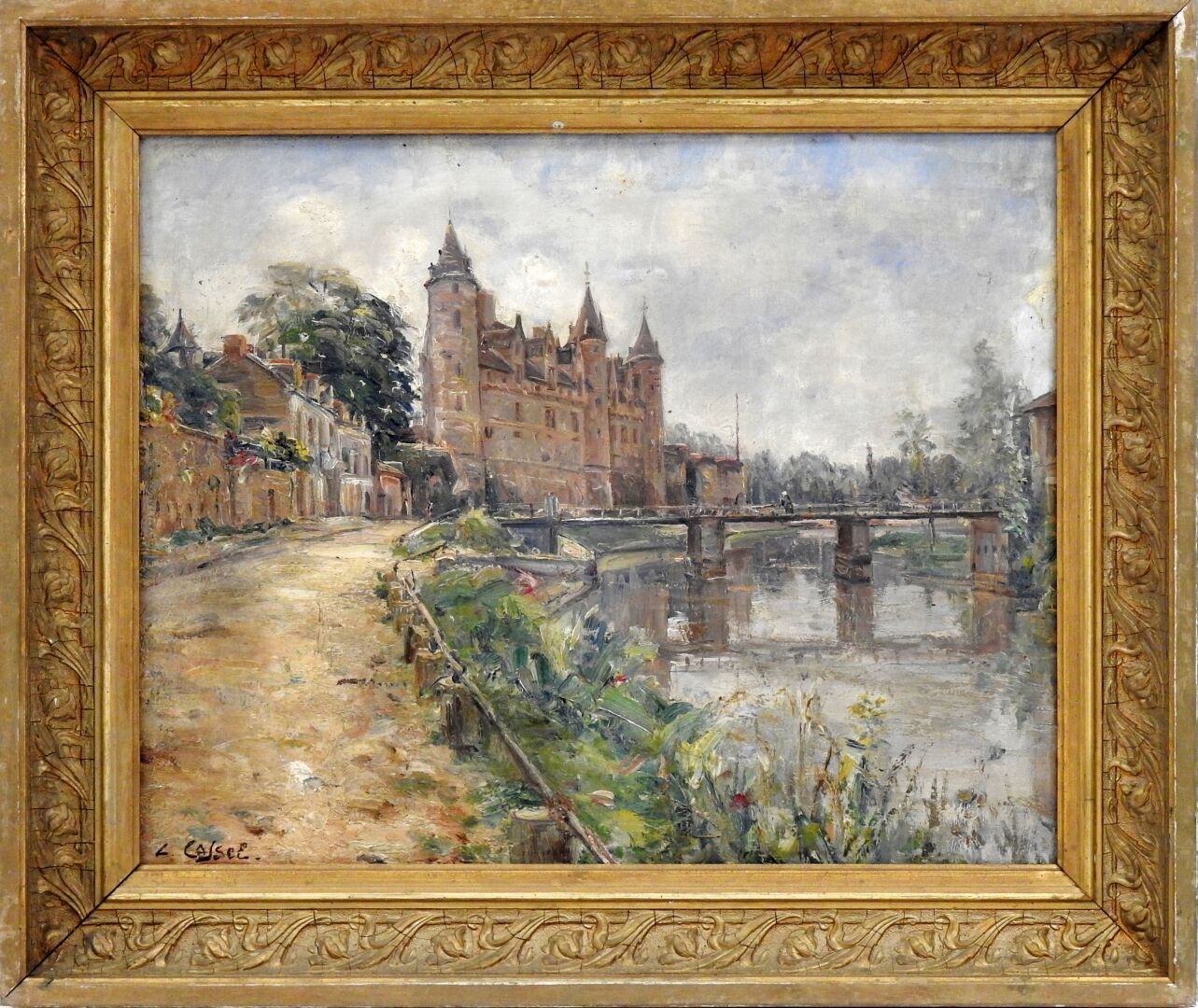 Null Léon CASSEL (1873-1961)

属于莫尔比昂省Rohan公爵先生的Josselin城堡的景色。

布面油画。左下方有签名。

40,&hellip;